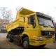 HOWO Dump truck    Rated load  25000kg ; Front/rear over hang(mm) 1065/1560,Yellow COLOR