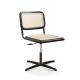 29cm Back Rattan Office Chairs 0.092CBM Cane Adjustable Executive Revolving Office Chair