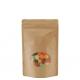 Heat seal Food grade side gusset Kraft Paper Lined Aluminum Foil Bags Coffee Packages