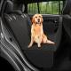 210D Black Dog Backseat Car Cover PP Plush Paws Seat Cover