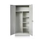 Double Doors 4 Shelves Metal Storage Cabinet For Clothes And Files