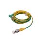 Yellow Grounding Medical Equipment Cable Customized Terminal Connecting