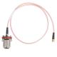 N Socket To Mcx Plug Right Angle Gold Plated Rf Coaxial Cable Assembly