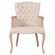 Hot sell dining room chair hotel luxury dining chair dining chair with arm rests oak dining chairs, linen fabric