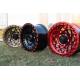 16 17 inch 6x139.7 4x4 Offroad Wheels Mesh Design With Chrome Rivets