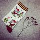 Cute christmas santa claus patterned design supersoft cotton wearing socks for women