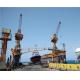 40t Single Jib Floating Dock Crane Running On Rail For Lifting Ship Parts