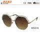 Fashion hollow out metal sunglasses with 100% UV protection lens, suitable for men and women