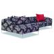 Patterned Fabric Chesterfield Chenille Seater Modern Modular Sofa for Living Room