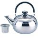 Drinkware natural color bollitore whistling kettles big size stainless steel water boiler stove top whistling kettle