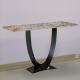 Modern  Marble Top Hall Table , Hollow Base  Decorative Console Table