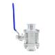 304 316 Stainless Steel 3PC Clamp Ball Valve Quick Install Valve ISO9001 Standard