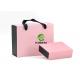 Pink Packaging Cardboard Jewelry Gift Boxes Foldable Slidable For Garment