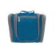 Ladies Blue Oxford Travel Cosmetic Bag Customized With Mesh Pocket