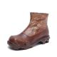 S220 Thick velvet ethnic retro short boots handmade leather original warm women's shoes leather boots wholesale