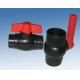 PVC Threaded Floating Ball Valve With Polyvinyl Chloride Body , Seat By Class 150lbs