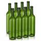 Green Wine Glass Bottles with Rubber Stopper Sealing Type Acceptable Customer's Logo