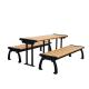 L1500W650H750mm Patio Wood And Metal Picnic Table