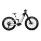 Alloy Suspension Frame Fat Tire Bike , Pedal Assist Fat Bike Mid Drive Motor