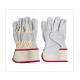 Half Lining Rubberized Cuff Leather Safety Gloves