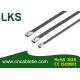 Pvc coated ball-lock stainless steel cable tie.