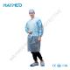 Protective Level 3 PP PE Disposable Isolation Gowns With Heat Sealed Tapes