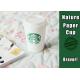 Thermal Starbucks Paper Coffee Cups 16 Oz White Color High Smoothness