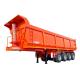 4 Axle 35 40 45 m3 Dump Semi Trailer Tipper Trailer Hydraulic Rear End Trailer for Sale