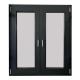 Aluminum Alloy Customized Casement Window with Double Glazing and Folding Screen