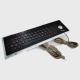 USB Black Color IP65 IK07 Stainless Steel Keyboard With Trackball