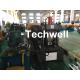 Carbon Steel Top Hat Channel Cold Roll Forming Machine With 1.5 Inch Chain