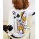 women's Printed 100% cotton long sleeve o-neck loose t-shirt colorful tops tee girl t shir