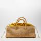Soft Oversized Beach Basket Straw Tote Bag With Rounded Handles