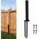 Reinforcement Fixer Anchor Ground Spike for Repairing Tilted/Broken Wood Fence Post