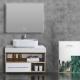 SONSILL Bathroom Vanity Cabinets Wall Mount Bathroom Cabinets With LED Mirror