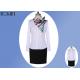 Female Pink Corporate Office Uniform Shirts Business Office Clothing