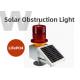 Steady Burning FAA Aircraft Warning Lights For Buildings LED Solar Powered