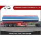Transport Diesel Petrol Oil Tri Axle Semi Trailer 11600mm * 2500mm * 3900mm