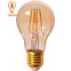 A60 220-240V led filament bulb amber 4W 6W E27 led vintage filament bulb