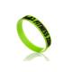 PMS color Green c 202*12*2mm 8 inch debossed and inkfilled rubber bangles