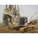 Rotary drilling rig TR250W mounted on original CAT base with pull winch system for CFA pile and bored pile