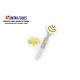 Toy Candy Smile Face Colorful Compress Candy Plastic Tube , Toy Candy