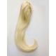 Silky Straight Synthetic Hair Pieces For Ponytail Platinum Blond