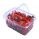 Fruit Organizer, Degradable Transparent Plastic Fruit Box Packaging With Handle, fruit box, vegetable box