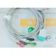 Gray Color GE One Piece Ecg Patient Cable For Patient Monitoring Devices