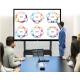 86 Inch LED IR Interactive Whiteboard Anti-Glare Glass With Mobile Stand