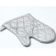 Soft  Silver Oven Gloves , Baking Oven Gloves Cotton Recycle Material