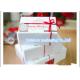 Take Away Handle Paper Box Packaging With Transparent Window For Cookie