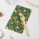 EU Biodegradable Disposable Cutlery Colorful Flower Design Valentine Day Party Paper Napkin