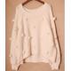 Stockpapa Lovely White Casual Sweater Warm Crop Sweater For Ladies